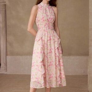 Women's Floral Halter Dress